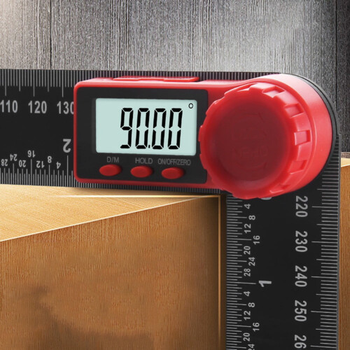 Digital vinkelmåler LCD-display 200 mm 360 roterbar 2