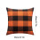 Efterårspudebetræk Polyester Hør Orange Sort 45x45 cm 3