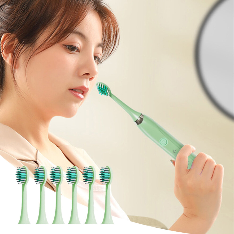 EQWLJWE Electric Toothbrush for Adults 5 Modes 6 Brush Heads