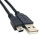 Datový kabel USB typu T samec 0,5 m černý 6