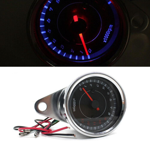 Motorcycle Tachometer 12V LED Backlight 13000 RPM 2
