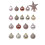 Christmas Tree Balls Light Gold 4cm and 6cm 35pcs 2