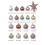 Christmas Tree Balls Light Gold 4cm and 6cm 35pcs 3