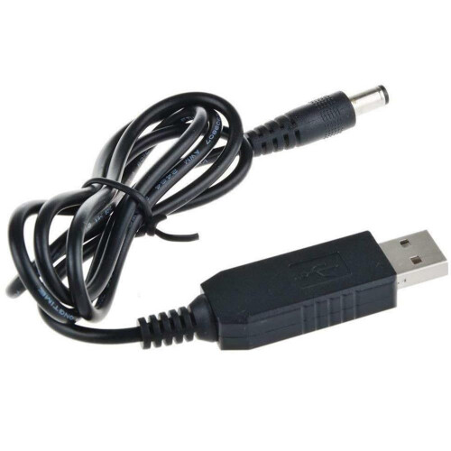 Mosiee USB 5V til 12V boost-omformerkabel 5,5  2,1 mm 1