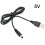 Mosiee USB 5V til 12V boost-omformerkabel 5,5  2,1 mm 3