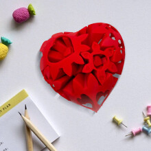 Printable Cut-Out Gear Balls and Hearts