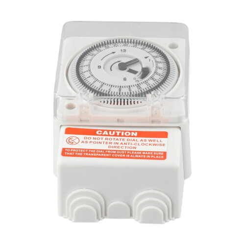 Timer meccanico AC220V 24 ore Interruttore analogico per guida DIN 2