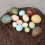 Mini Speckled Easter Foam Eggs 0.79x1.18In 9pcs 4