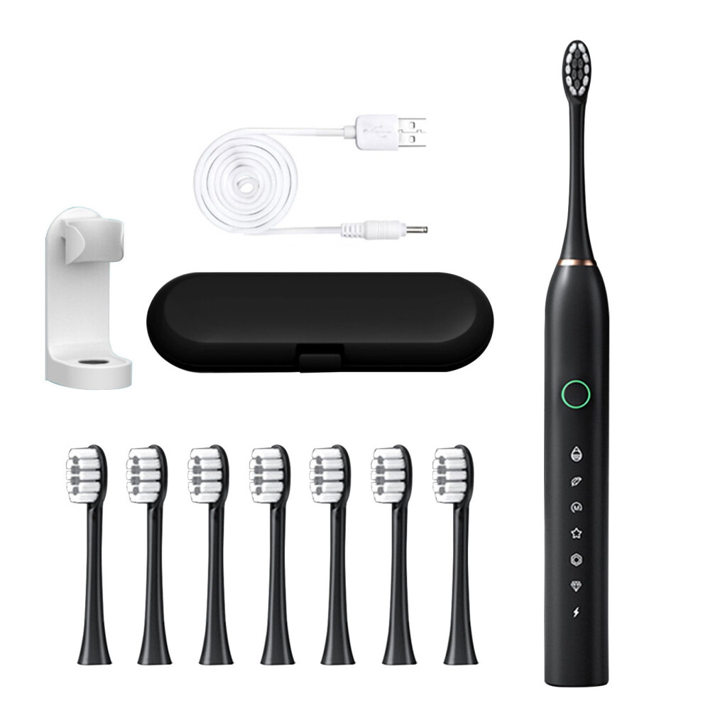 Electric Toothbrush for Adults with 8 Brush Heads and 6