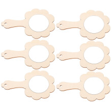 Lot de 6 miroirs de poche à peindre soi-même, petits miroirs à décorer pour enfants