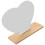Heart-shaped makeup mirror frameless decorative table mirror 1