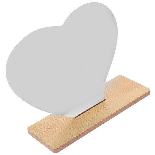 Heart-shaped makeup mirror frameless decorative table mirror