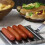 Hotdog-rullegrill i rustfrit stål med træhåndtag 2