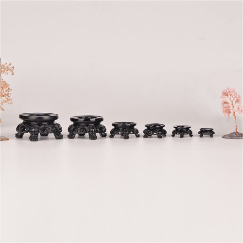 MUSEYA Black Ball Display Stand Simple Design 1 Piece 1