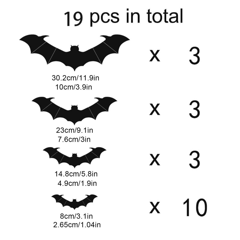 Halloween Pvc Wall Stickers Stereo 14 Or 19 Pieces 975221701022