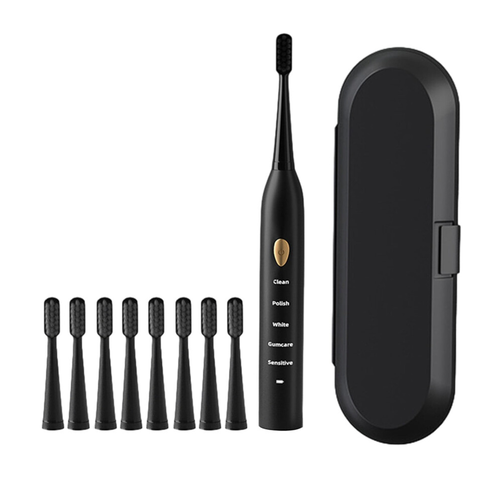 Tahtuvzn Electric Toothbrush with 8 Heads, 5 Modes, IPX7