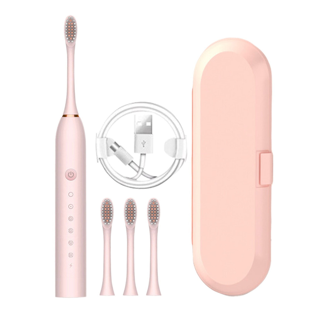 Tahtuvzn Electric Toothbrush with 4 Brush Heads and 6 Modes
