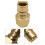 Propane Gas Hose with Quick Coupling, 3/8 Inch Brass Plug 6
