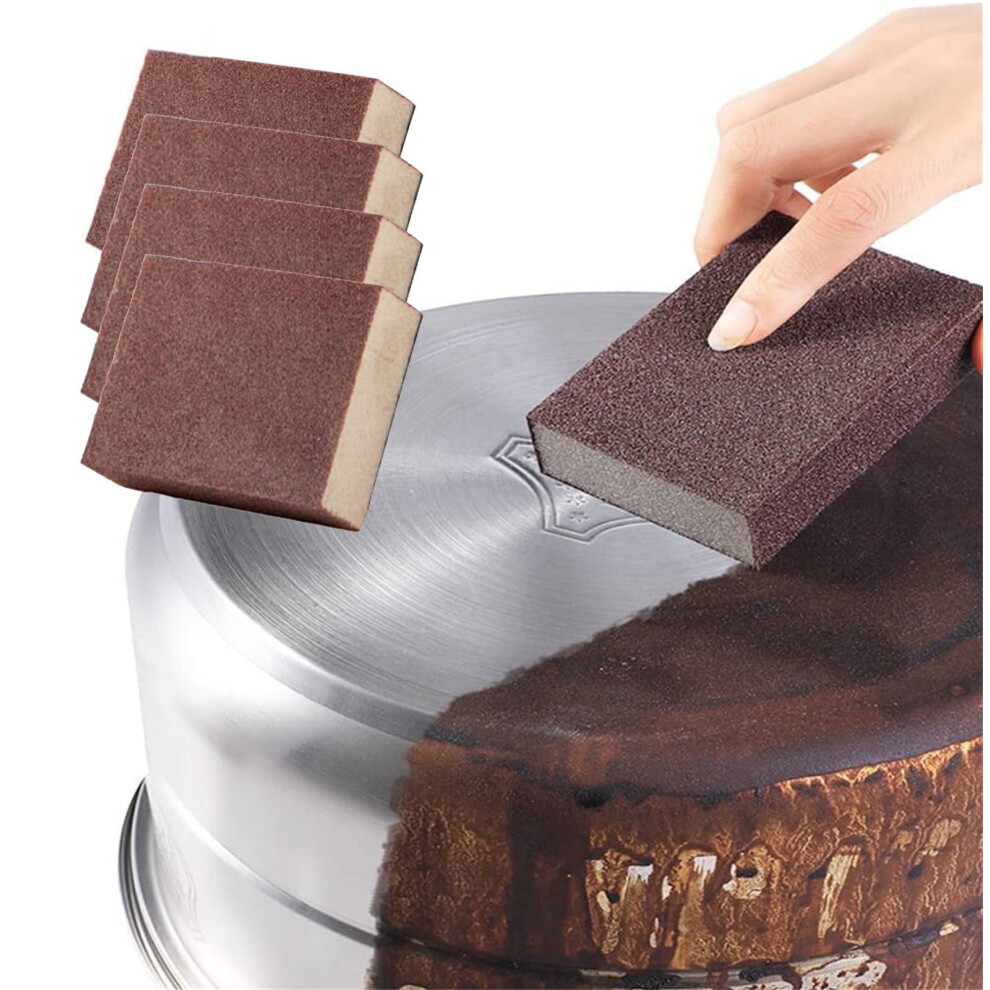 Carborundum Emery Sponge Kitchen Cleaning Tool 4 Pcs 975221704092