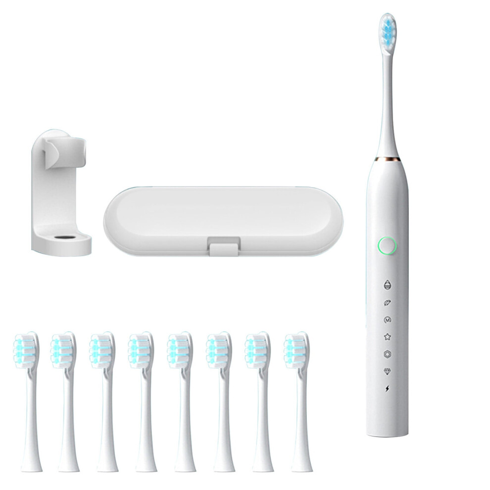 Electric Toothbrush with 8 Brush Heads and 6 Speeds