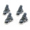 Bathroom Shower Door Roller Wheels 23mm 4-Pack 8