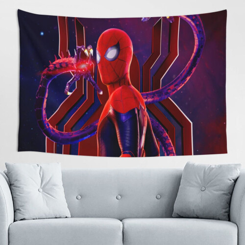 Tapeçaria de parede do Homem-Aranha para decoração de casa, 152 x 102 cm (60 x 40 polegadas)