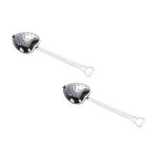 Xubond Kitchen Essentials, infuseur à thé en acier inoxydable avec manche et entonnoir, argenté, entonnoir de cuisine