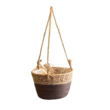 Tahtuvzn Dekorációk Kiárusítás! Rattan Szőtt Fali Kosarak, Chlorophytum Virágcserép, Otthoni Ajándék (Szalmával Kompatibilis)