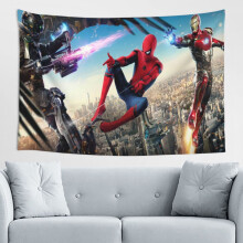 Tapisserie murale Spider-Man, décoration murale pour chambre d'enfant ou salon, 152 x 102 cm