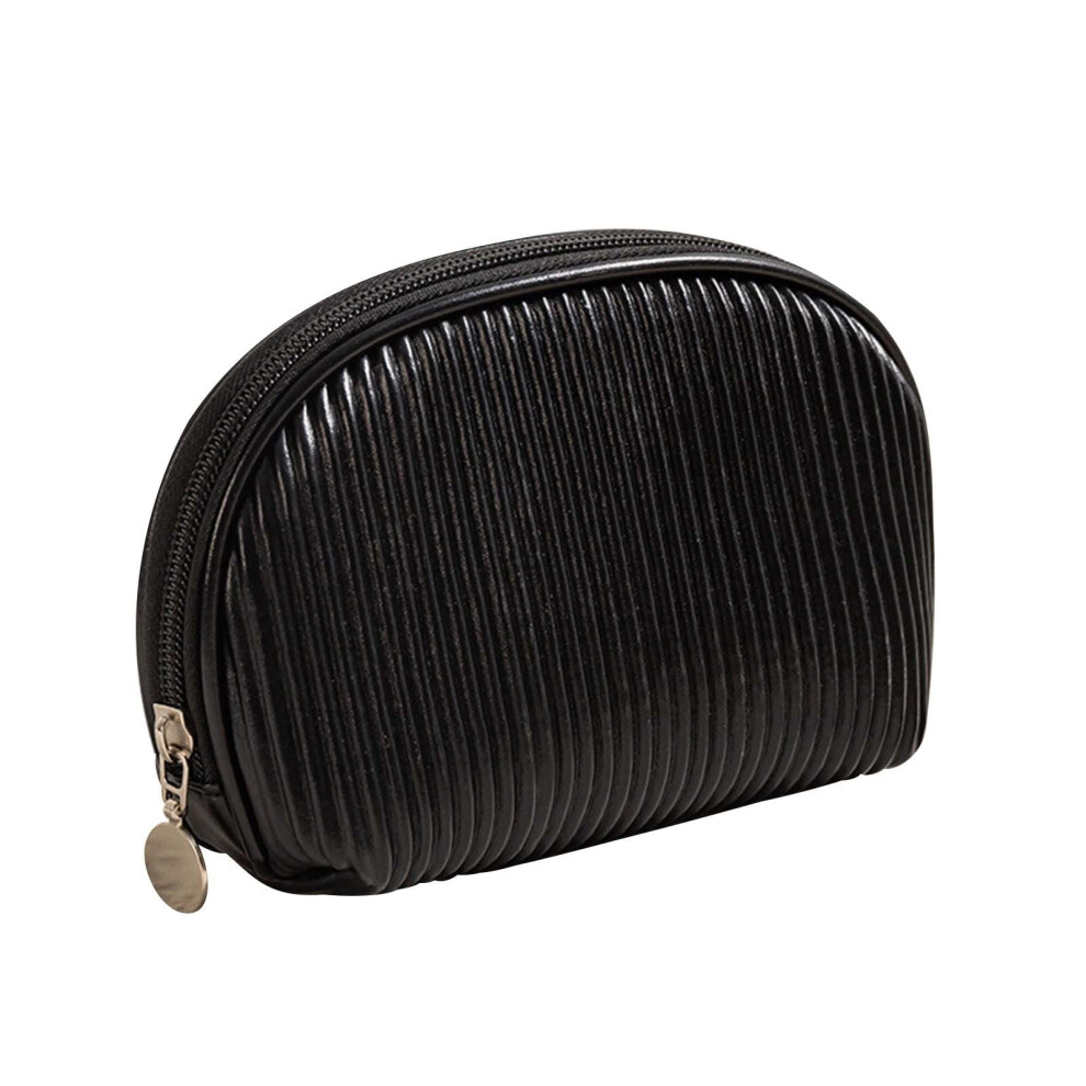 Makeup Bag Pleated Travel Wash Bag Half Round 1 Pack