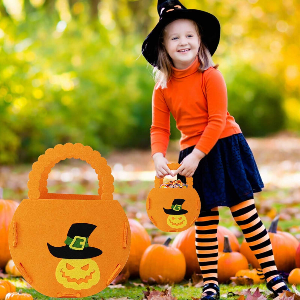 Pumpkin Candy Bucket For Kids, Halloween Party Prop 975221722096