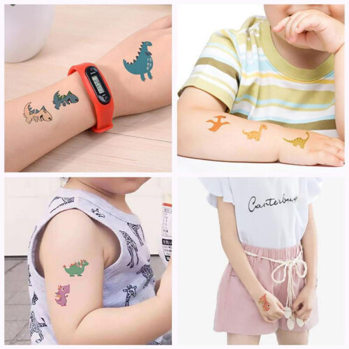 Feiona cartoon dinosaur temporary tattoo 1pc 1