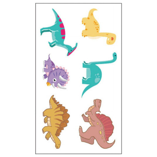 Feiona cartoon dinosaur temporary tattoo 1pc 2