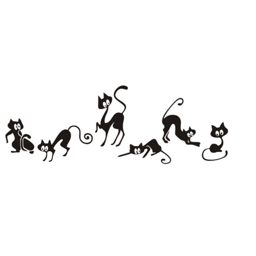 Kids Wall Stickers Animal Mural Set 6 Pieces 1