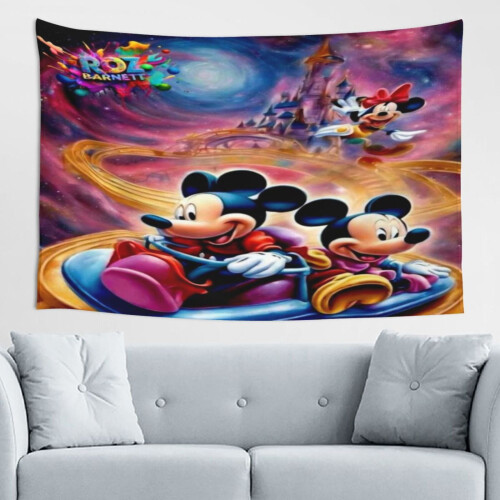 Mickey Mouse Wandteppich, Heimdekoration, 152 x 102 cm