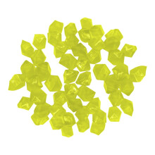 Glow-in-the-Dark Garden Pebbles Bright Yellow 300 pcs