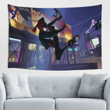 Tapisserie murale Spider-Man, décoration murale pour chambre d'enfant ou salon, 152 x 102 cm