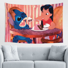 Tapisserie murale Stitch Wall, décoration murale pour chambre de garçon ou de fille, salon, 152 x 102 cm