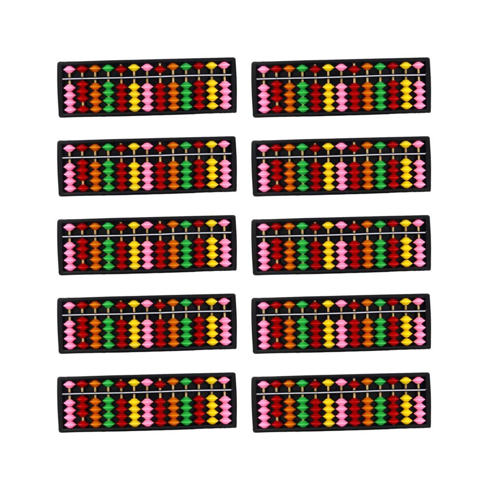 10X Portable Plastic Abacus Arithmetic Abacus Calculation Tool 6031643772911
