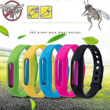 5 Pack Silicone Mosquito Repellent Bracelets for Kids and Adults, Adjustable, Waterproof, Comfortable Wristbands