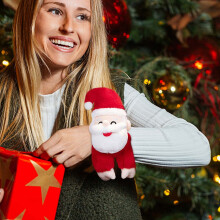 Bracelets de Noël Quinlirra, bracelets pailletés avec Père Noël, bonhomme de neige et rennes - Cadeaux, jouets ou souvenirs de fête
