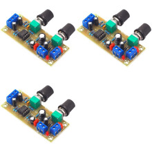 3X Placa de Preamplificador de Subwoofer de 10-24 V CC, Placa de Filtro de Frecuencia de Subwoofer, Placa de Filtro de Fuente de Alimentación Única