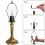 Lamp Shade Bracket Floor Lamp Wall Frame 2 Pc 5
