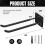 Wall Mount Heavy Duty Garage Hooks - Ideal for Ladders, Garden Tools, and More 7