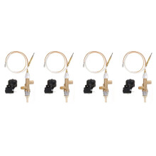4X Gas Patio Heater Control Valve Thermocouple Sensor Dump Knob Propane Lpg Fire Pit Control Safety Port