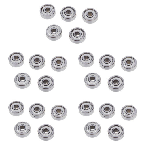 4 X 13 X 5mm Shielded Micro- Small Wheel  Bearings 624Z 25 Pcs