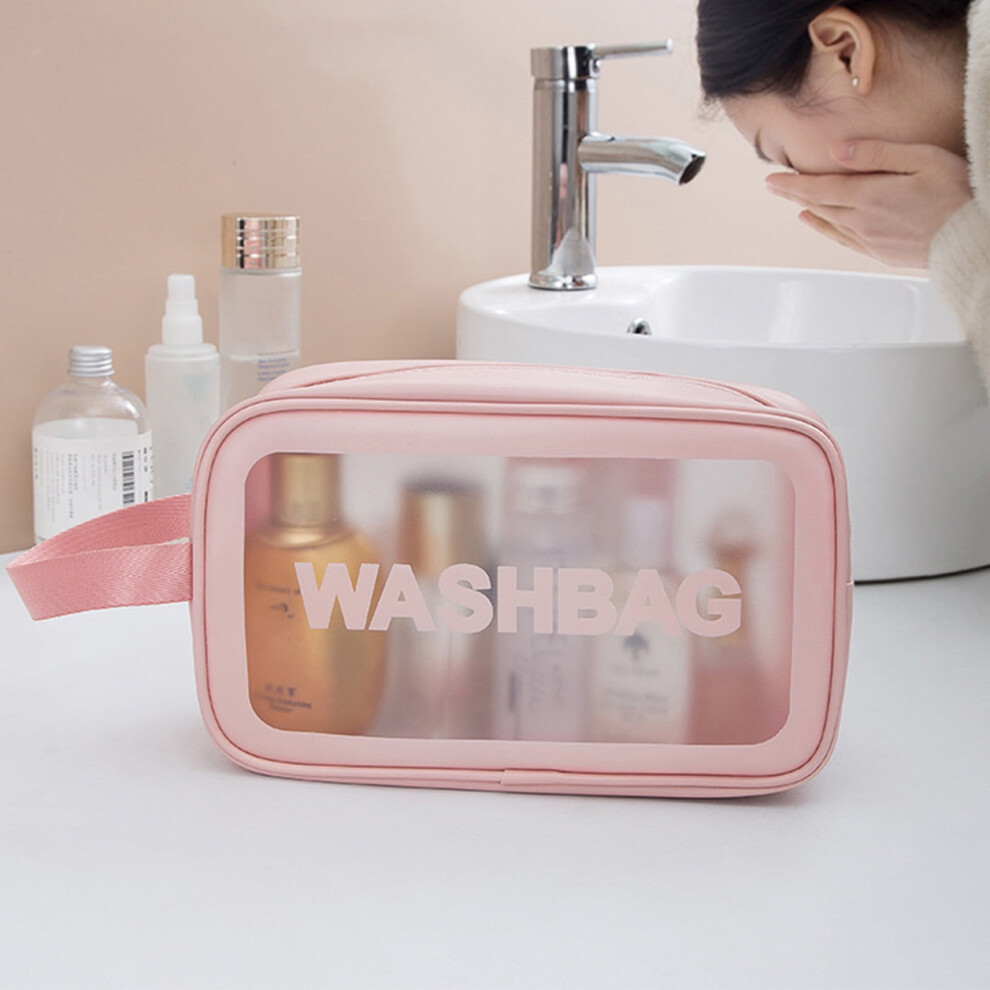 FloHua transparent cosmetic storage bag 24.5x9.5x14.5 cm