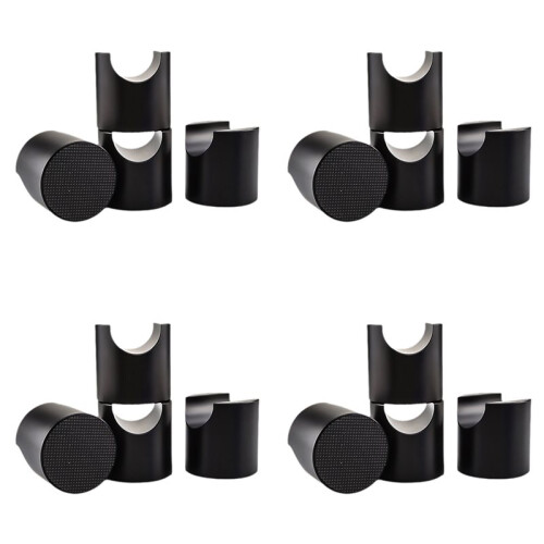 16pcs HIFI Cable Stand Booster Holder Support Frame Anti-Shock Foot Multi-Function Speaker Cable Trailing Pad Black