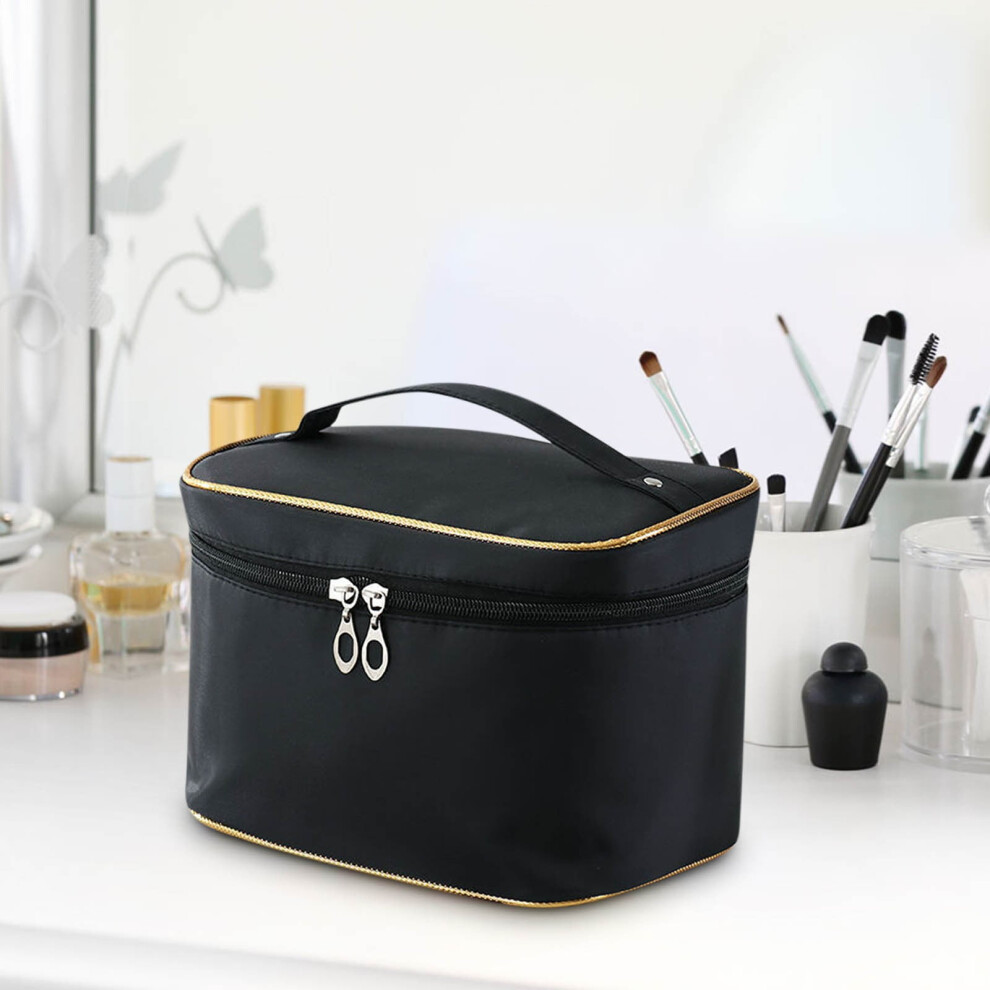 FloHua portable makeup bag for travel, large capacity