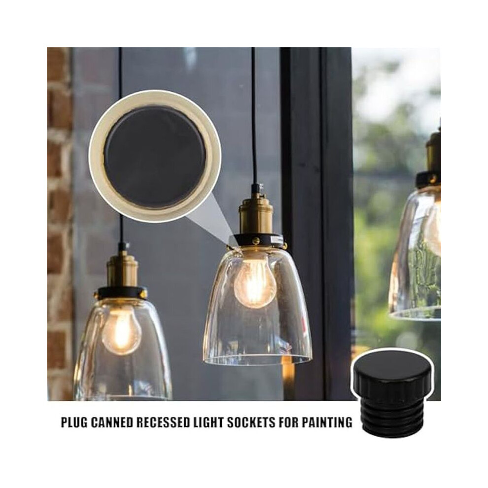 48Pcs Light Socket Safety Caps Plugs,E26 Light Bulb Socket Cover End Caps Light Socket Protective Caps For String Lights 6032975342889